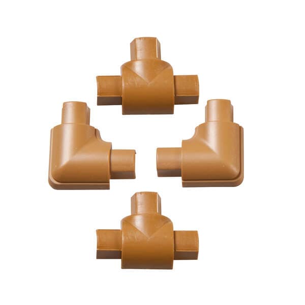 D-LINE Adapterisetti 16x8mm Tammenvärinen