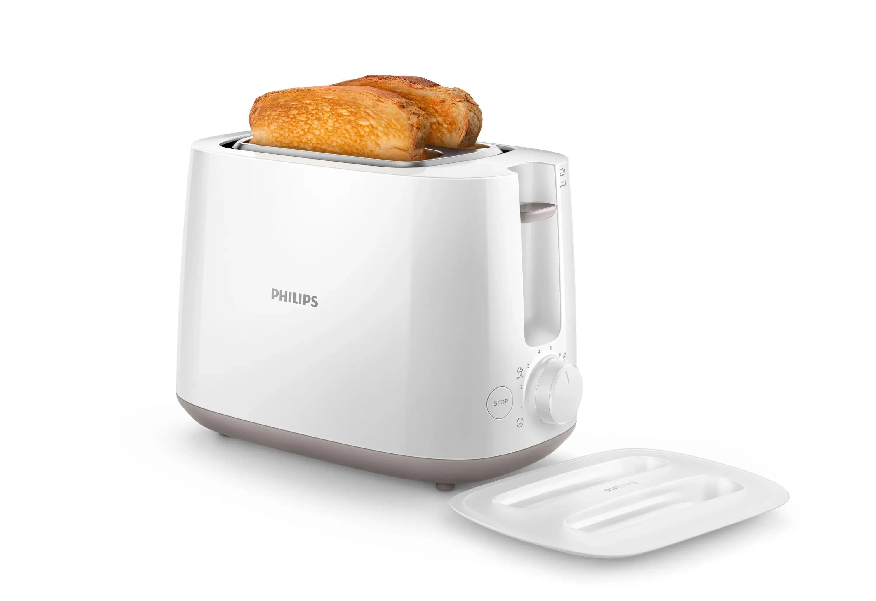 Philips HD2582/00 -leivänpaahdin, 2 viipaleita, valkoinen