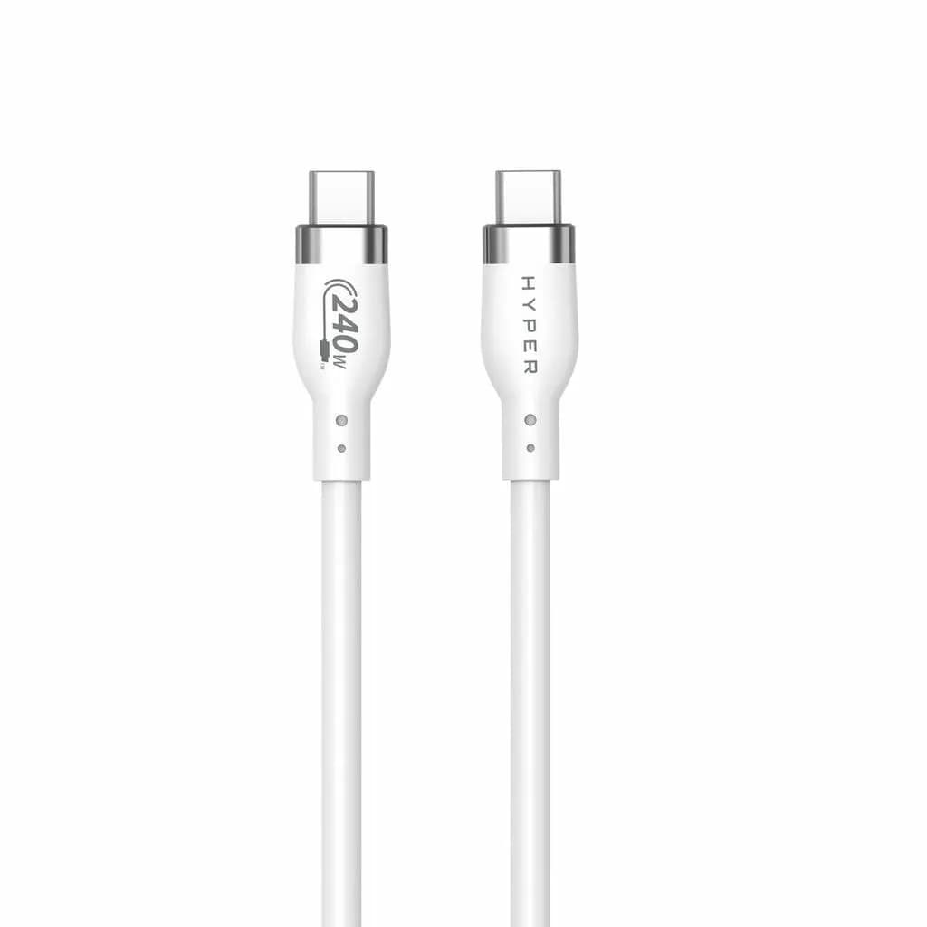 USB-C -kaapeli, 240 W, 1 m, valkoinen