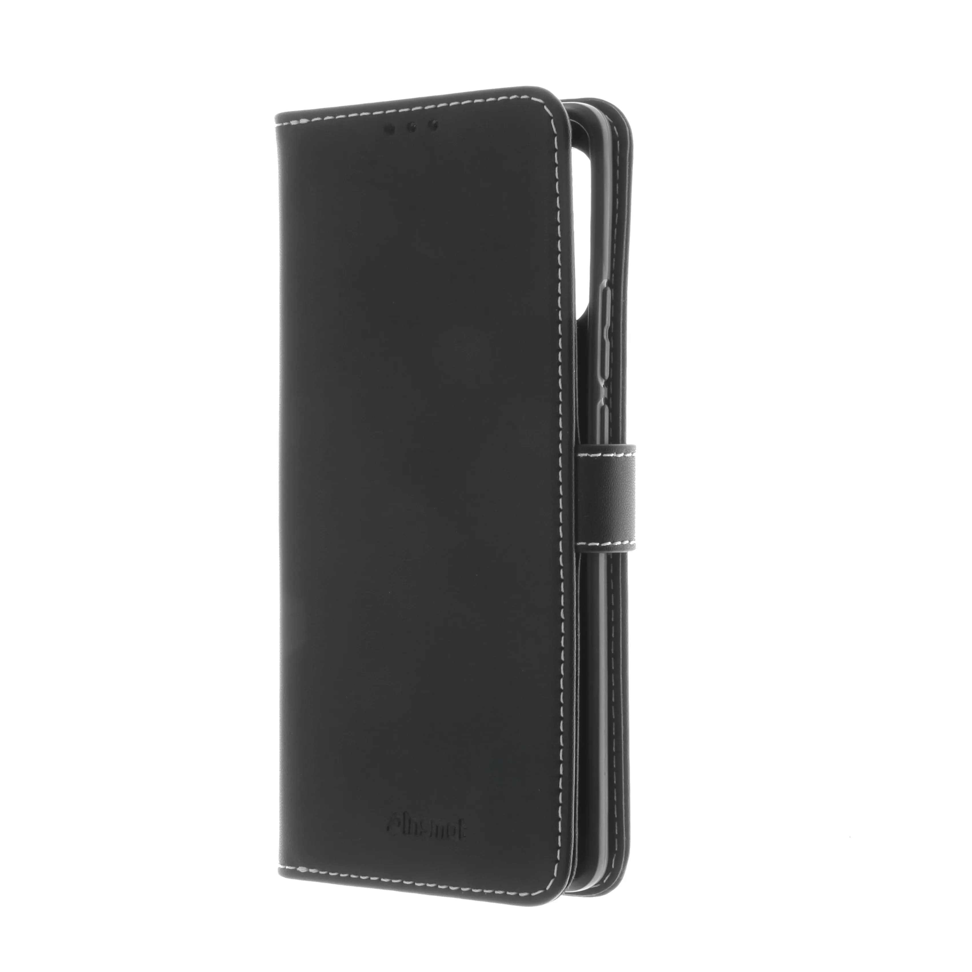 Insmat Flip Case, Moto Edge 40 Pro -lompakkokotelo, Musta