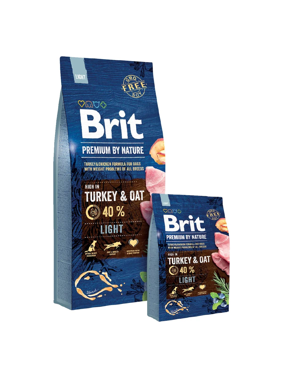 Brit Premium by Nature Light, Koiran kuivaruoka, Adult, 15 kg