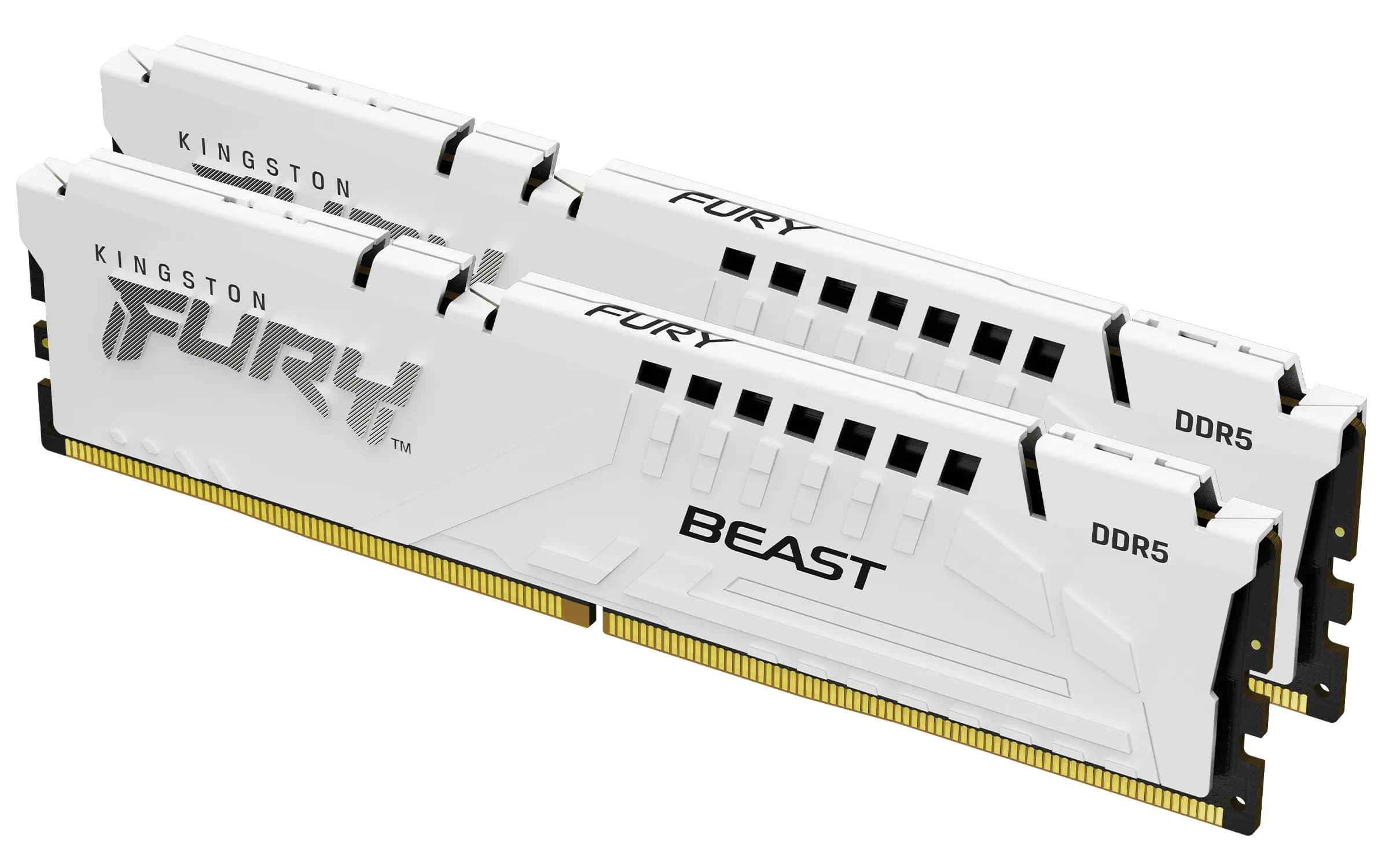 Kingston FURY Beast 32 Gt (2 x 16 Gt) DDR5 5600 MHz, CL36 -muisti, valkoinen (EXPO/XMP)