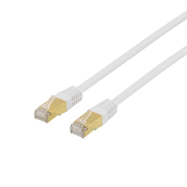 Cat7 S/FTP RJ45 5m -verkkokaapeli, valkoinen