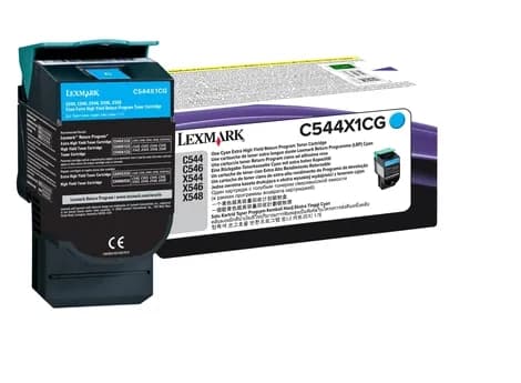 Lexmark C544X1CG Extra High Yield -laservärikasetti, syaani