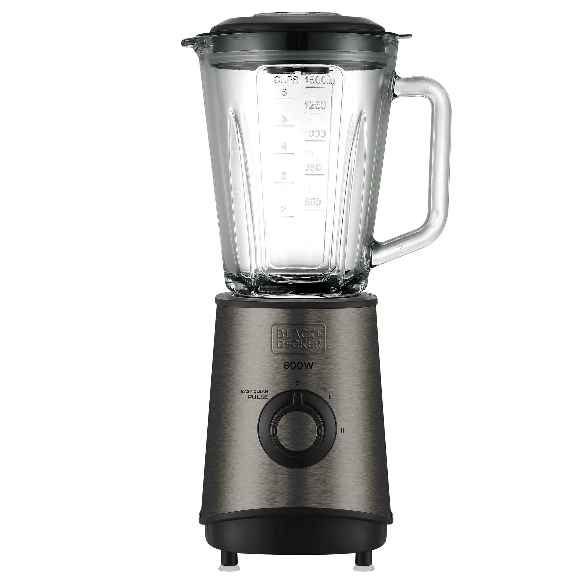 BLACK+DECKER ES9120020B 800 W 1,5 l -tehosekoitin, musta, läpinäkyvä