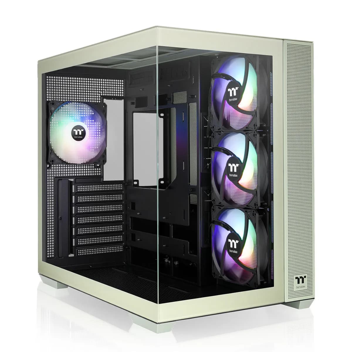 THERMALTAKE View 380 TG ARGB -miditornikotelo ikkunalla, matcha green