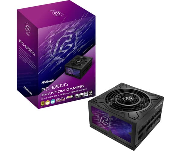 ASRock Phantom Gaming PG-850G 850W -virtalähde, 80 Plus Gold