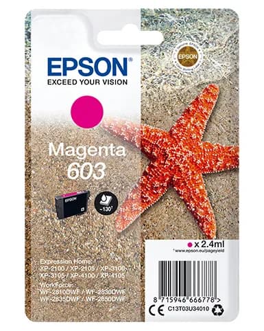 Epson C13T03U34020 -mustekasetti, 2.4 ml, magenta