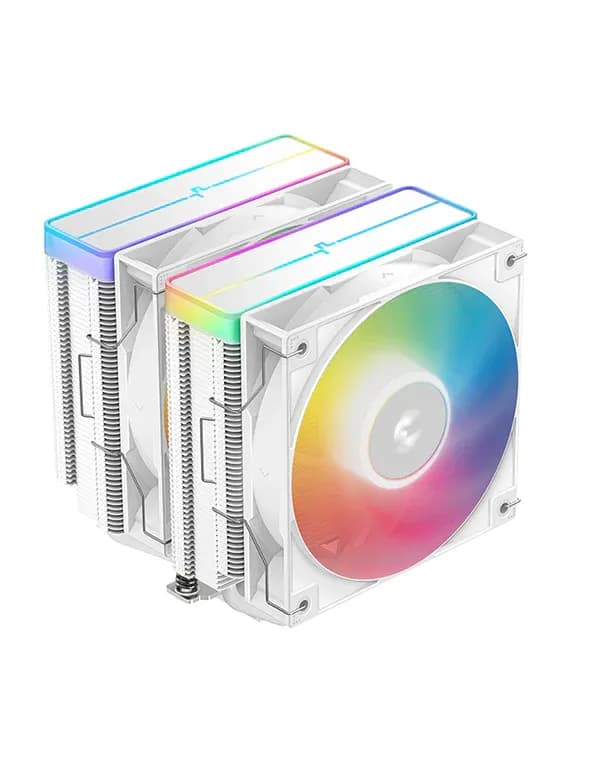 DeepCool AG620 V2, 2x120 mm ARGB -prosessorijäähdytin, valkoinen