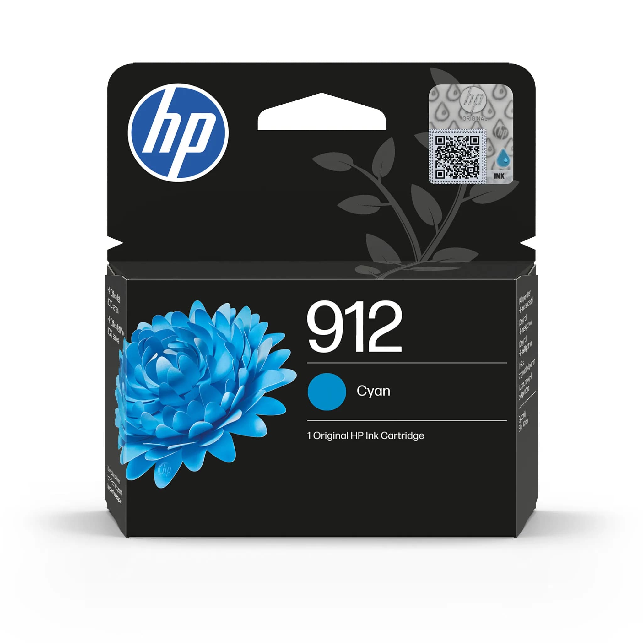 HP 912 -mustekasetti, 2.9 ml, syaani