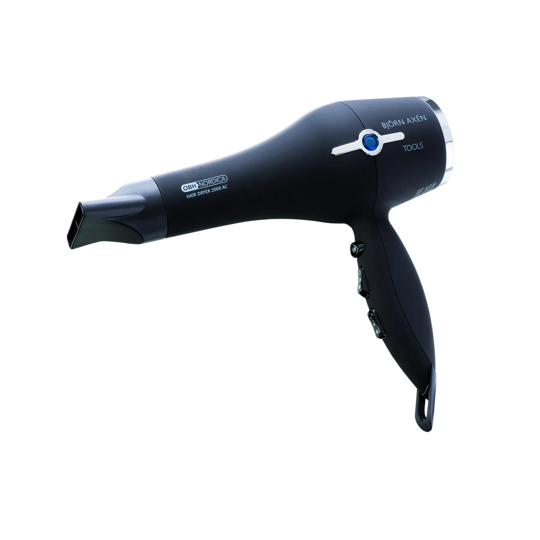 OBH Nordica Björn Axén Tools AC 2000 5195, 2000 W -hiustenkuivaaja, musta