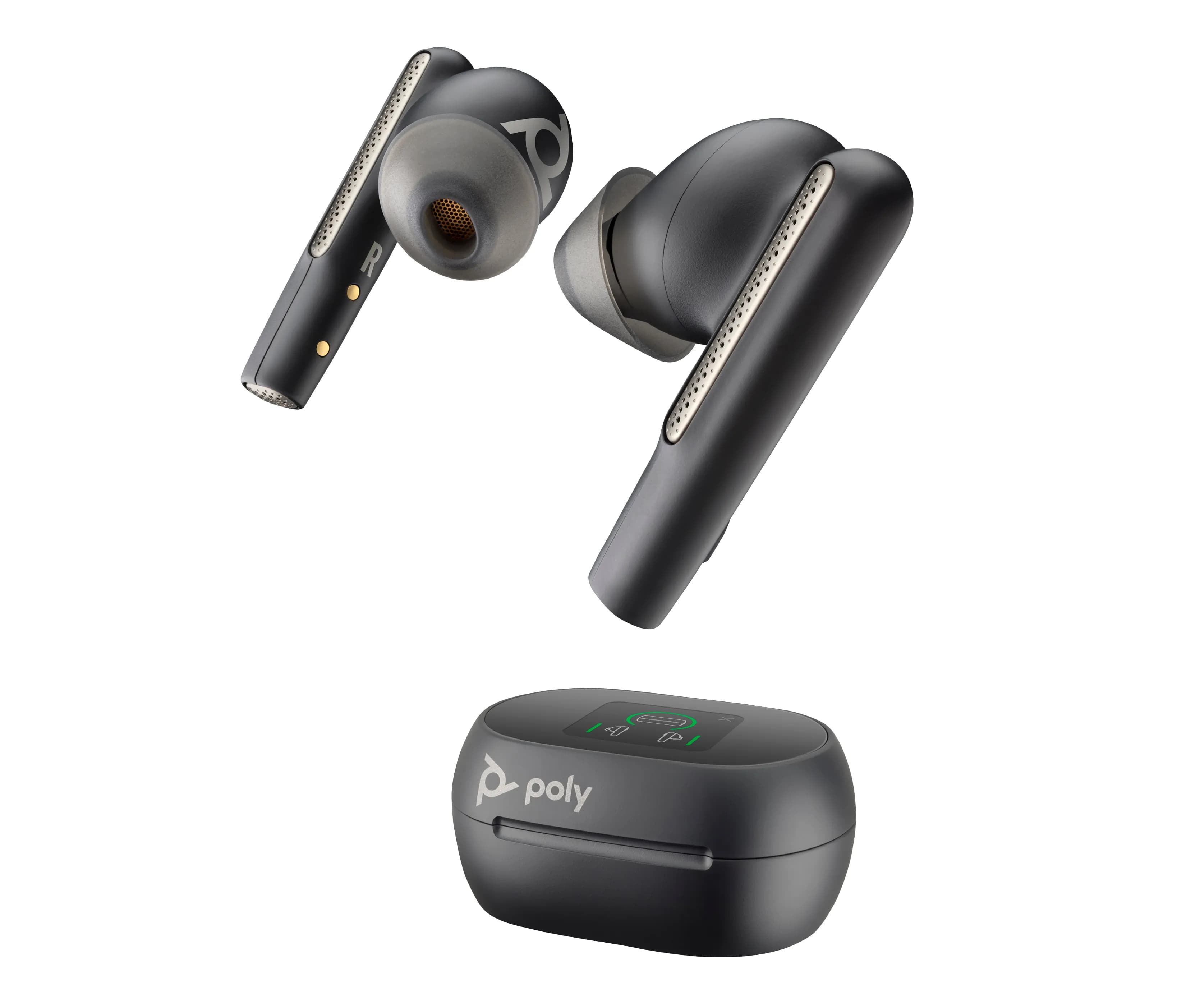 POLY Voyager Free 60+ UC -langattomat nappikuulokkeet, carbon black