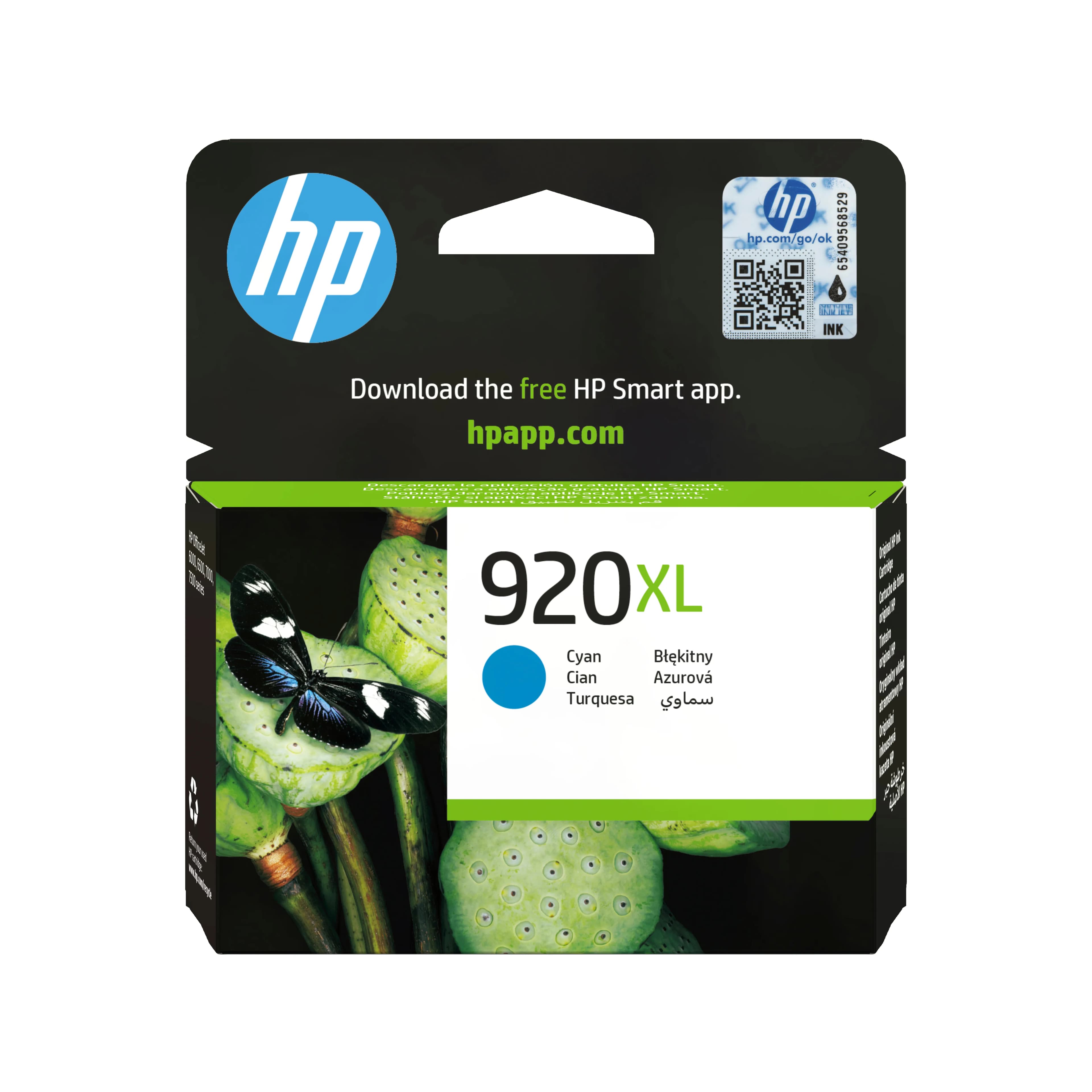 HP 920XL -mustekasetti, 8 ml, syaani