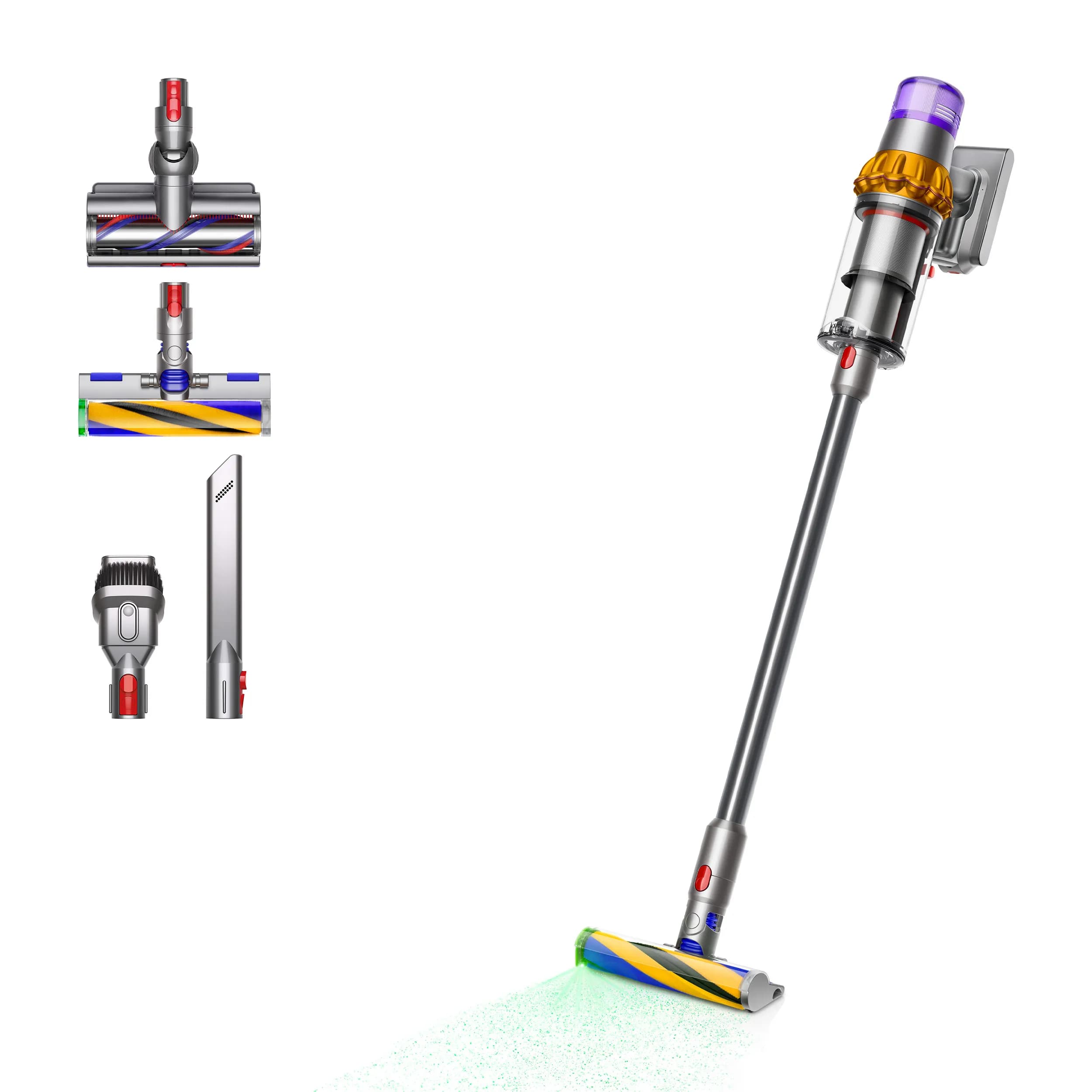 Dyson V15 Detect Absolute 0.76 L 660 W 29.4 V -varsi-imuri, keltainen/nikkeli