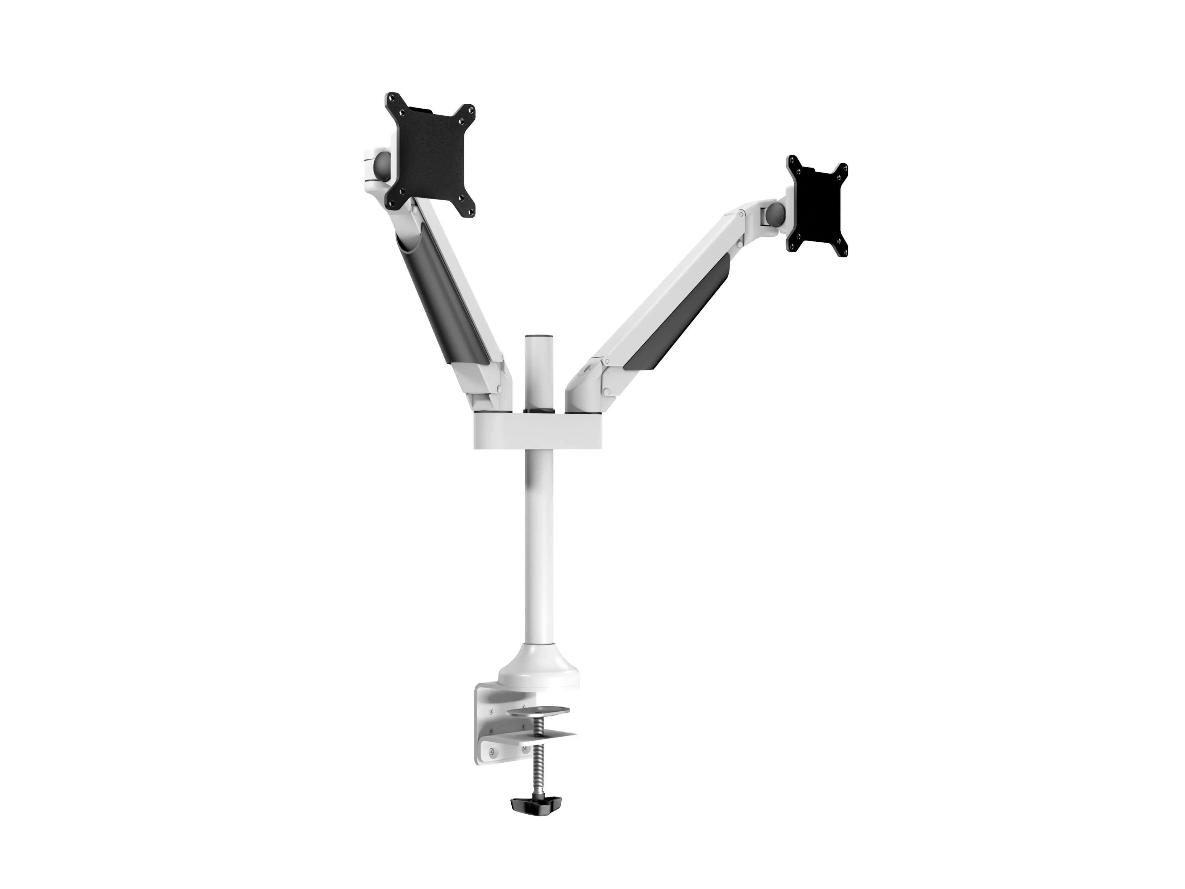 Multibrackets M VESA Gas Lift Arm Dual-monitorivarsi kahdelle näytölle 15-32"" kaasujousella 10 kg, valkoinen