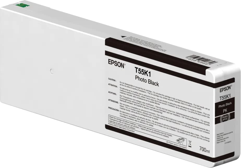 Epson T55K100-mustekasetti, 700 ml, valokuvamusta
