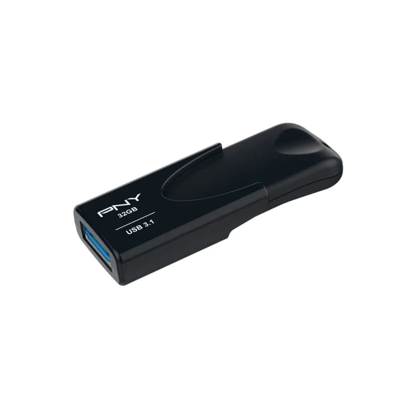 PNY Attache 4 USB 3.2 Gen 1 32 Gt -muistitikku, musta