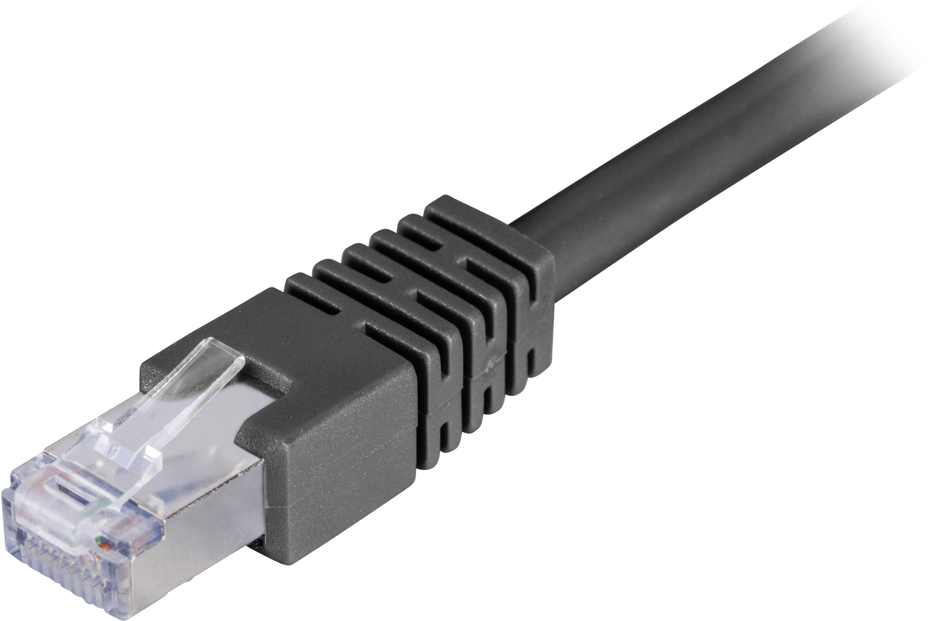 Deltaco Cat6 F/UTP RJ45 50m -verkkokaapeli, musta