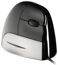 Evoluent Vertical Mouse Standard (R) -langallinen ergonominen hiiri, harmaa, musta