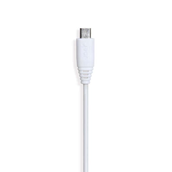 Gear Micro USB – USB-A -kaapeli, 0,3 m, valkoinen