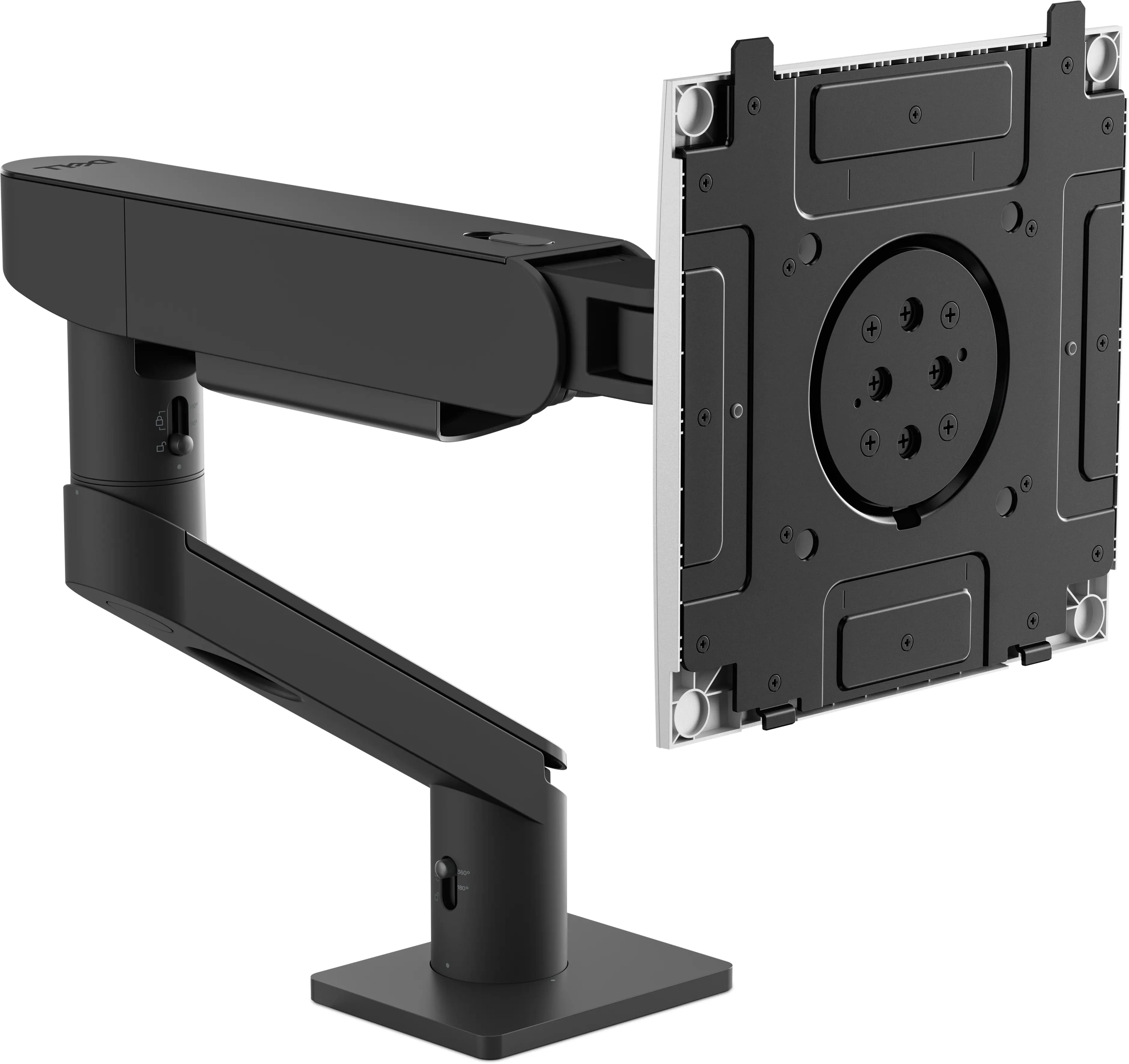 Dell Pro Heavy Duty HDA26 -monitorivarsi yhdelle näytölle 43-52"", 20 kg, VESA 100x100, musta/valkoinen