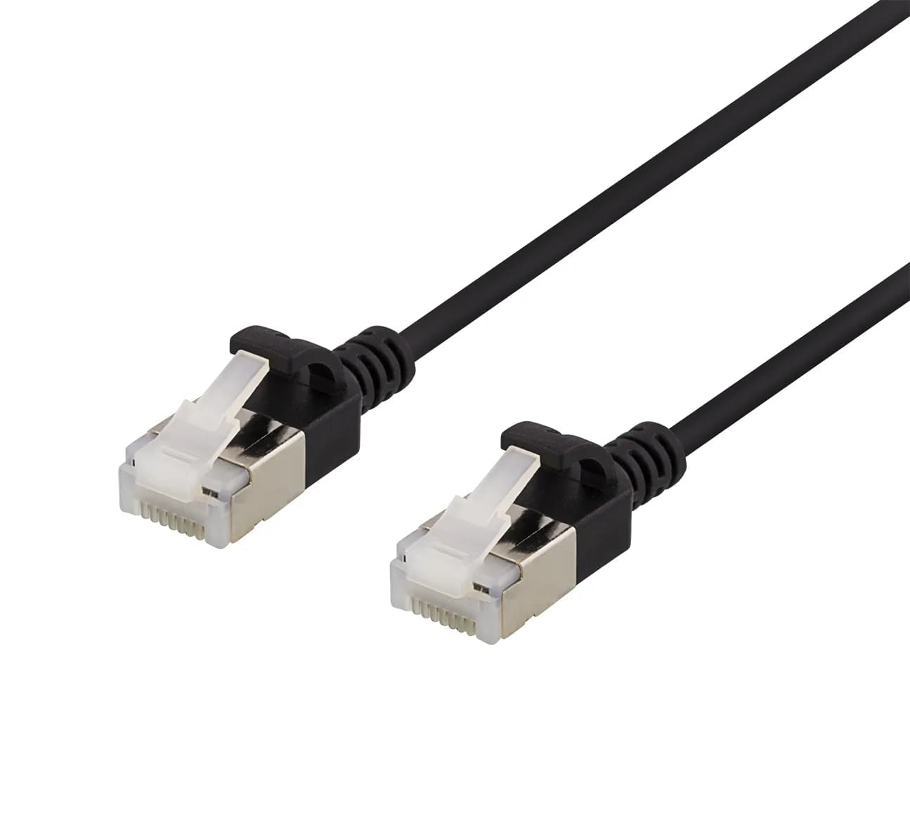 Deltaco Cat6a U/FTP RJ45 5m -verkkokaapeli, musta