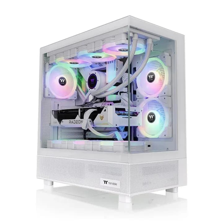 Thermaltake View 270 -miditornikotelo ikkunalla RGB-valaistuksella, snow