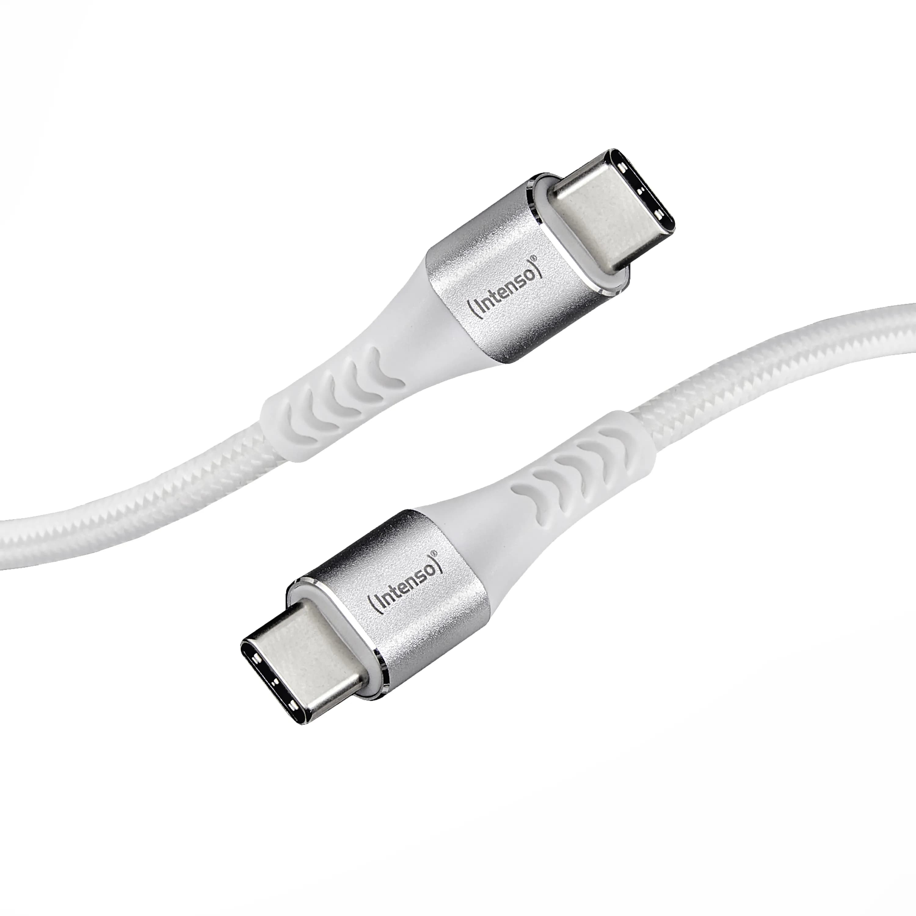 Intenso USB-C -kaapeli, 60 W, 1,5 m, valkoinen