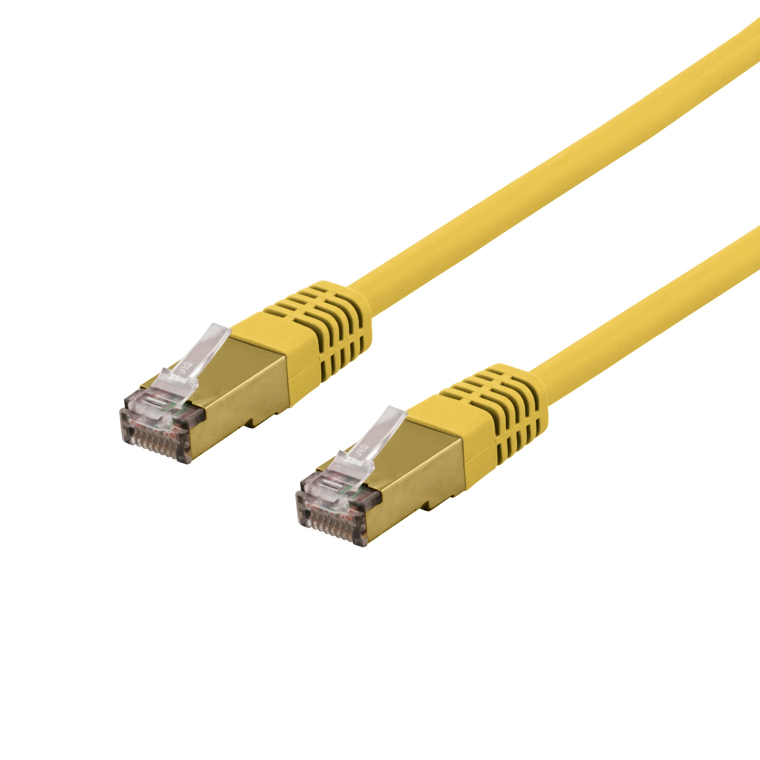 Deltaco Cat6a SFTP LSZH RJ45 1m -verkkokaapeli, keltainen