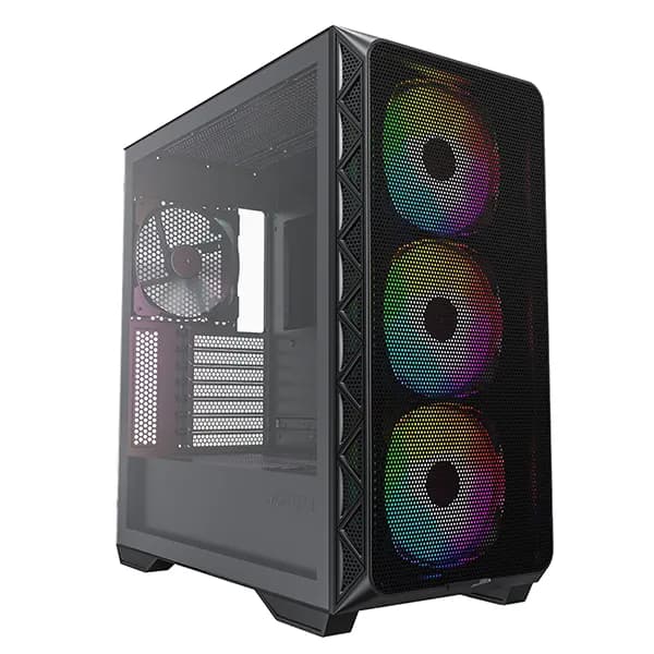 Montech AIR 903 MAX -miditornikotelo ikkunalla ja RGB-valaistuksella, musta