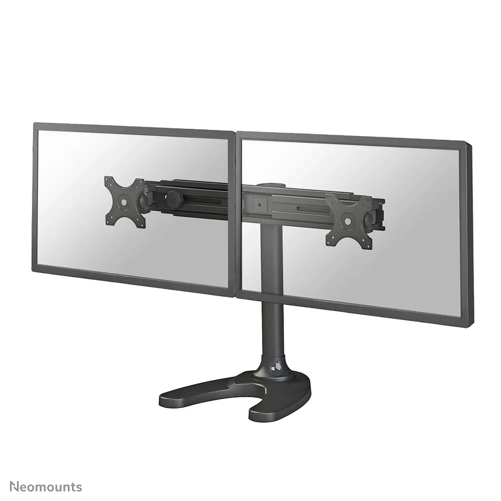 NEWSTAR FPMA-D700DD-pöytäteline kahdelle näytölle 19-30"", täysin liikuteltava, 8 kg, musta