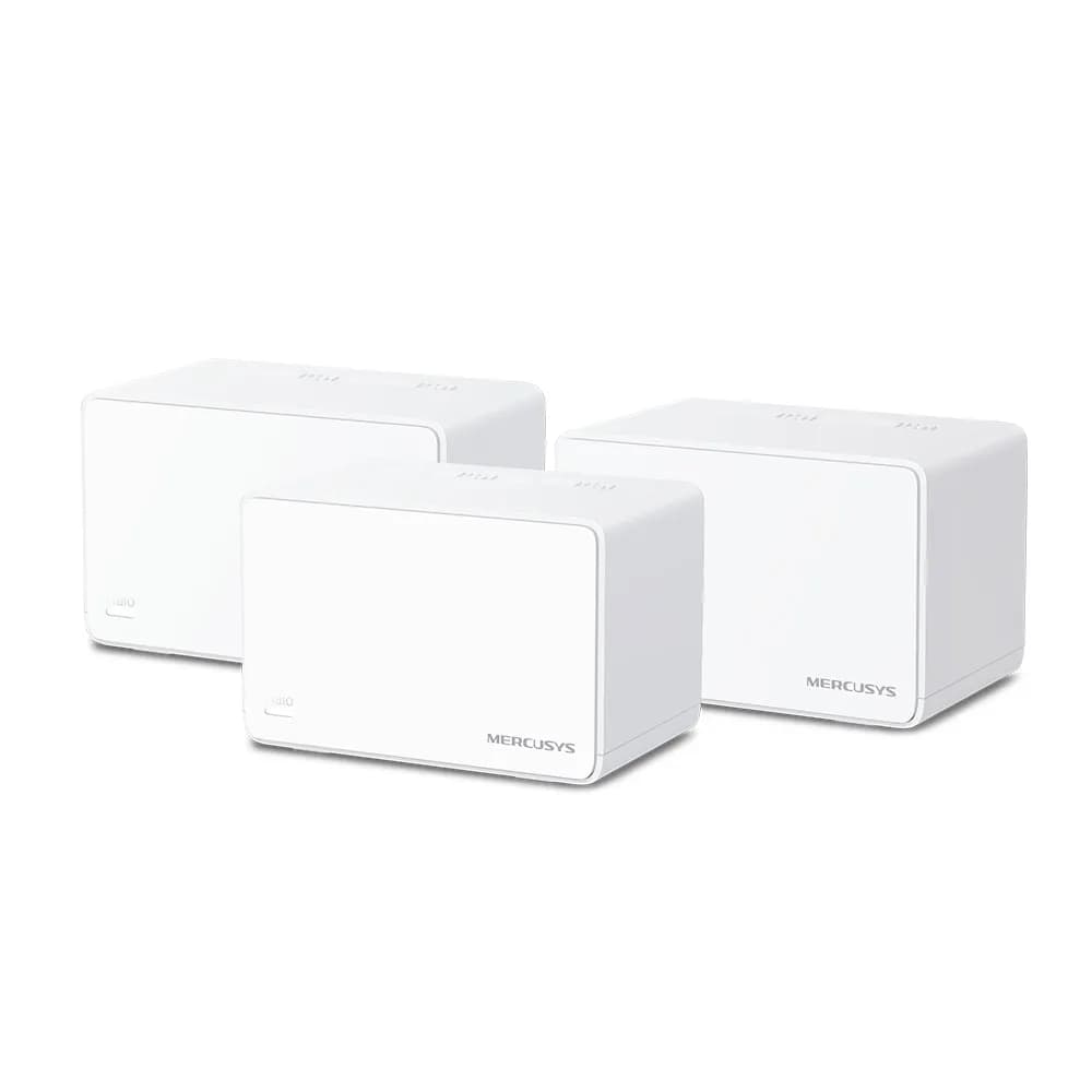 Mercusys Halo H80X -mesh WiFi -järjestelmä, Wi-Fi 6, AX3000, Dual-band, 3 kpl, valkoinen