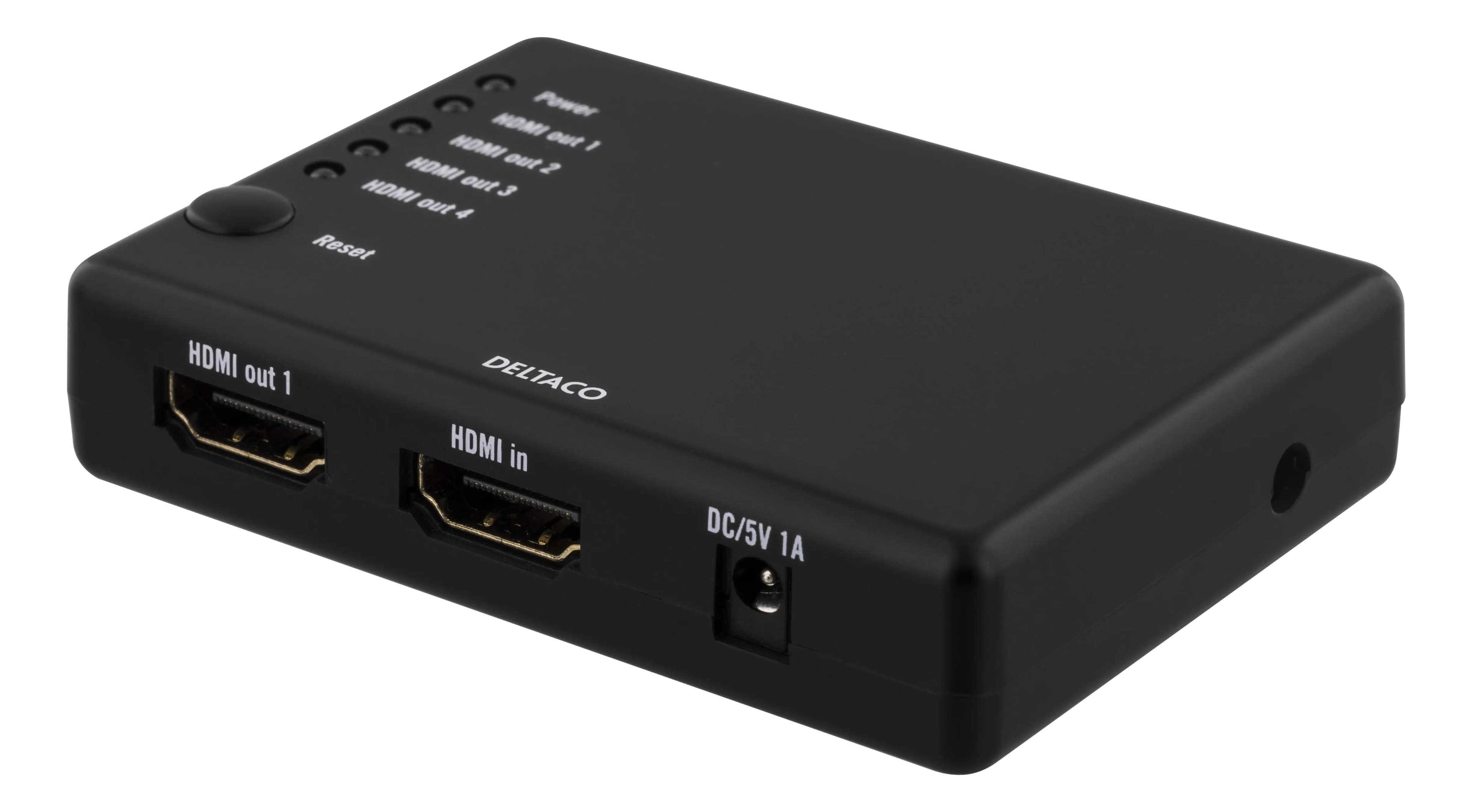 Deltaco HDMI – HDMI -adapteri, Musta