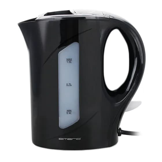 Emerio WK-121616.1 -vedenkeitin, 1,0 l, 900 W, musta