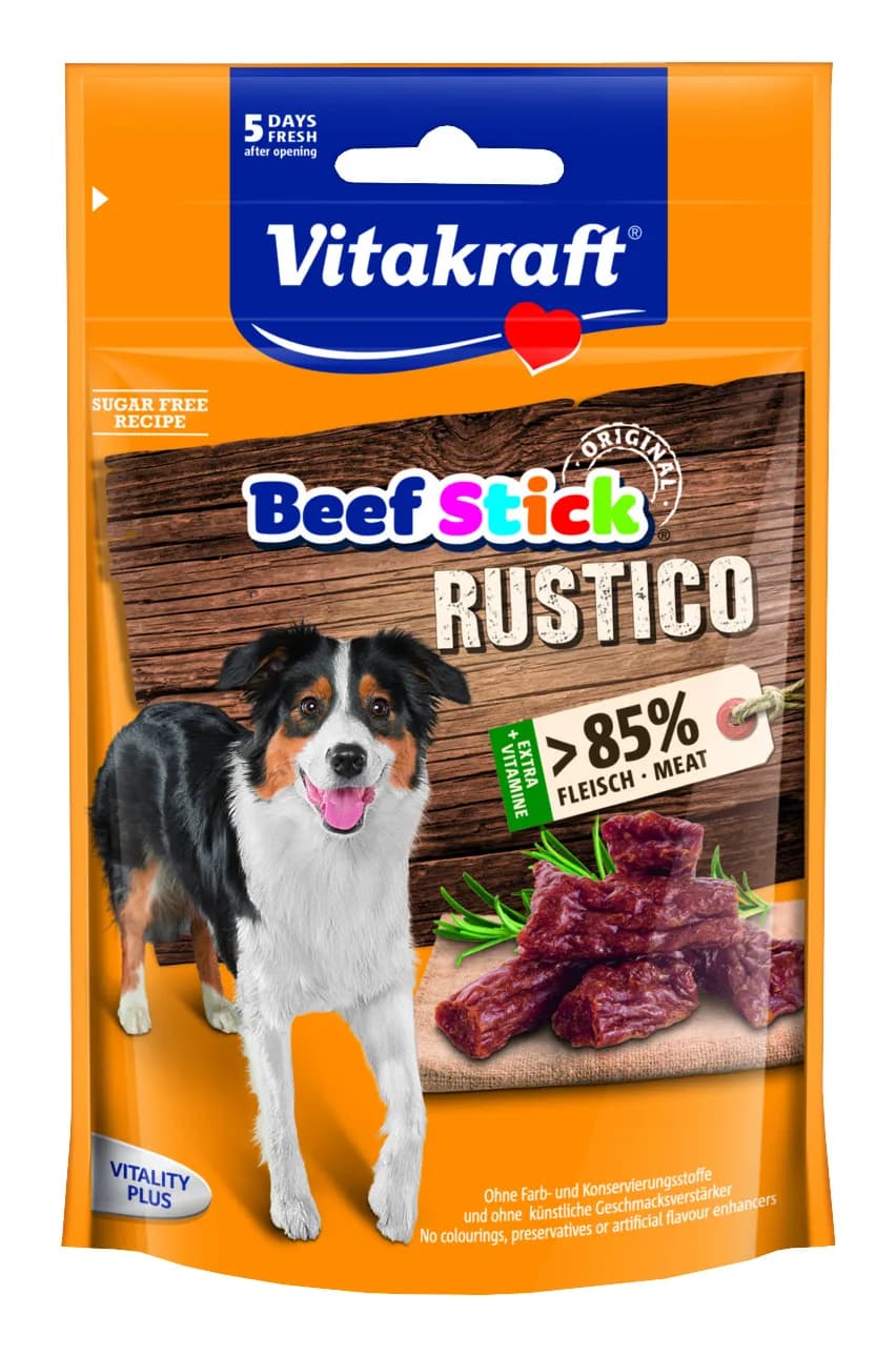 Vitakraft Beef Stick Rustico, Sokeriton, 55 g