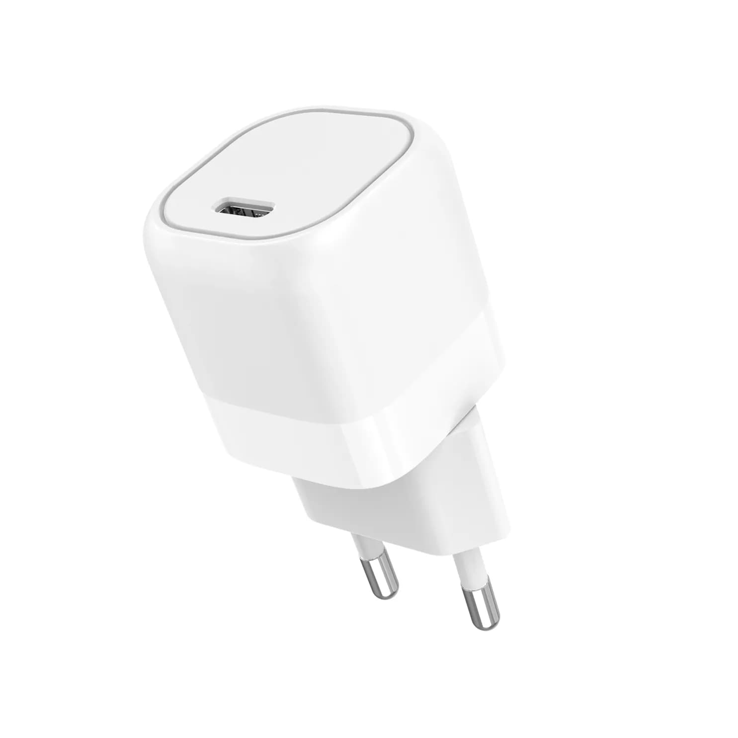 GEAR Laturi 220V 1xUSB-C PD/PPS 25W White