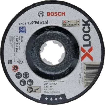 Bosch X-LOCK 125x6 mm -metallin hiomalaikka