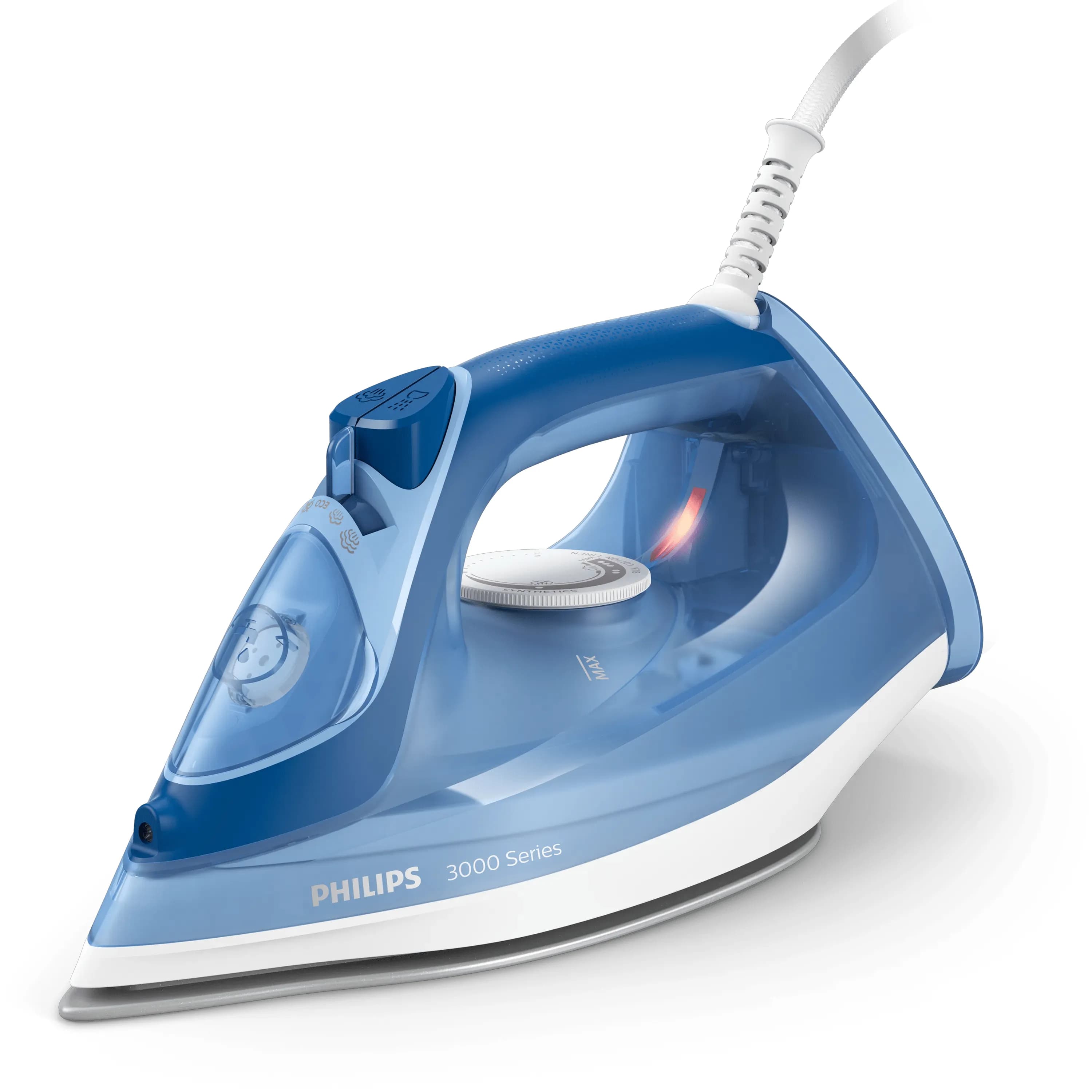 Philips 3000 Series DST3031/20 -höyrysilitysrauta, 2400 W, 0,3 l, sininen/valkoinen