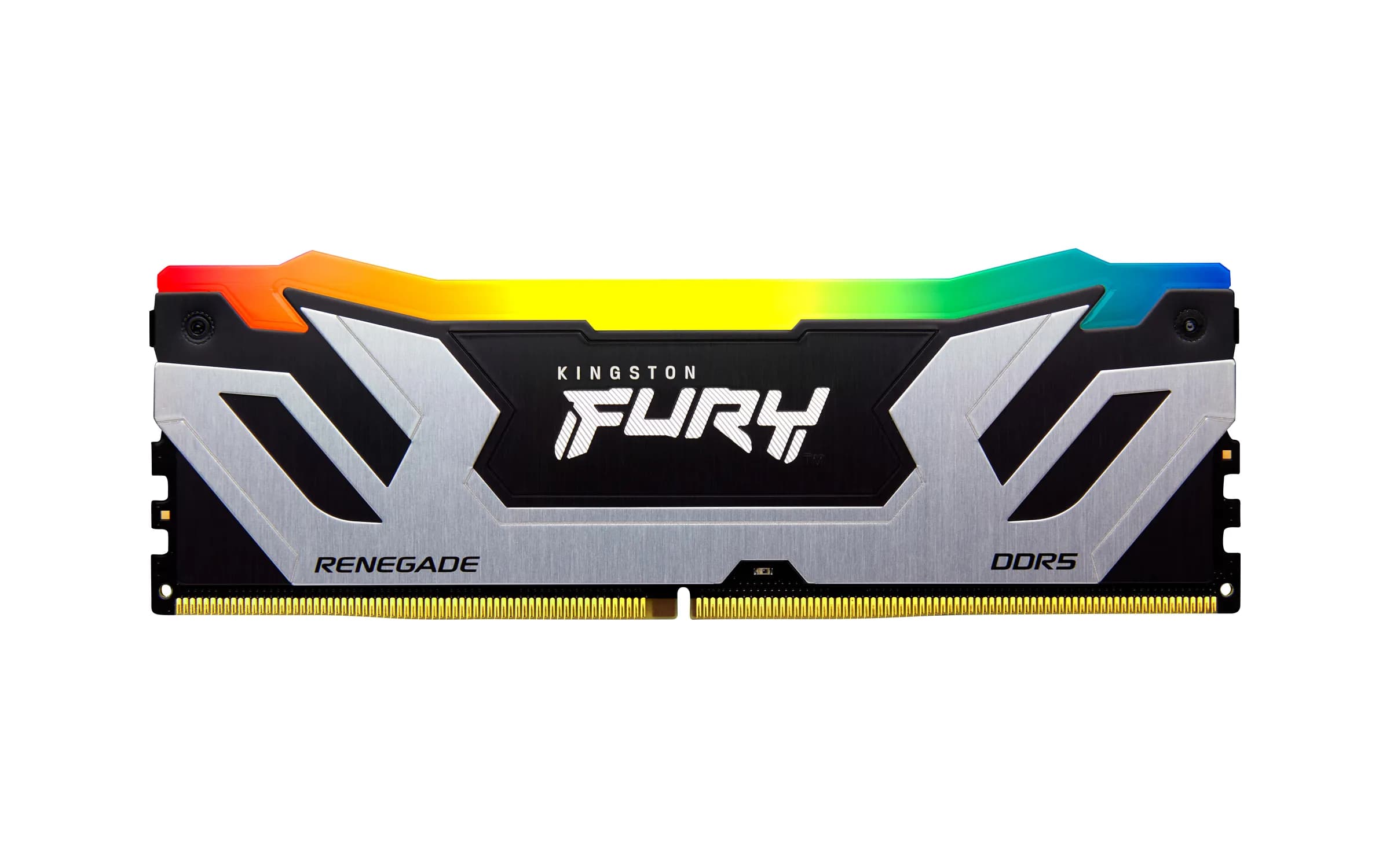 Kingston FURY Renegade RGB CUDIMM 24 Gt (1 x 24 Gt) DDR5 8800 MHz, CL42 -muisti, hopea/musta (XMP)