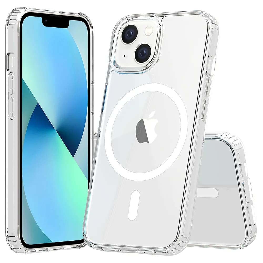 Screenor Bumper MagSafe, iPhone 14 -suojakuori, Läpinäkyvä