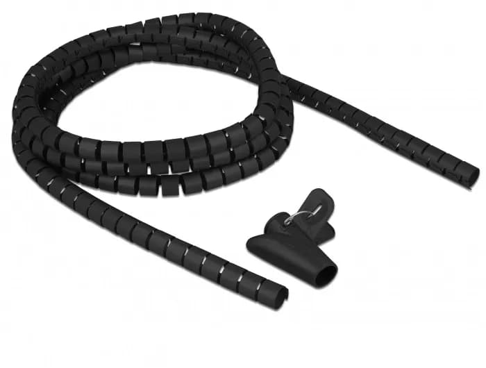 Delock - Cable wrap & installation tool - 2.5 m - black