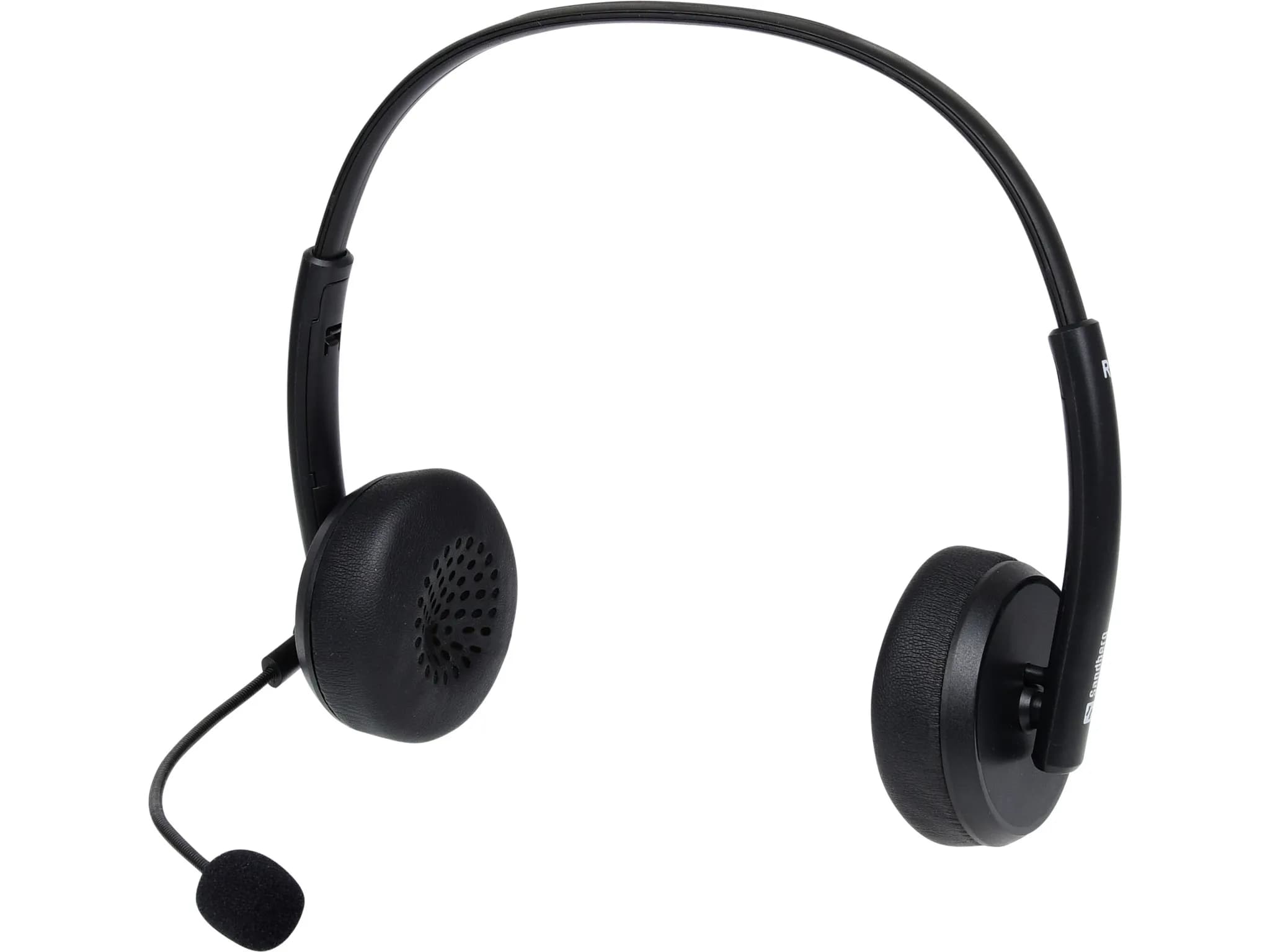 Sandberg USB Office Headset Saver -kuulokemikrofoni, musta