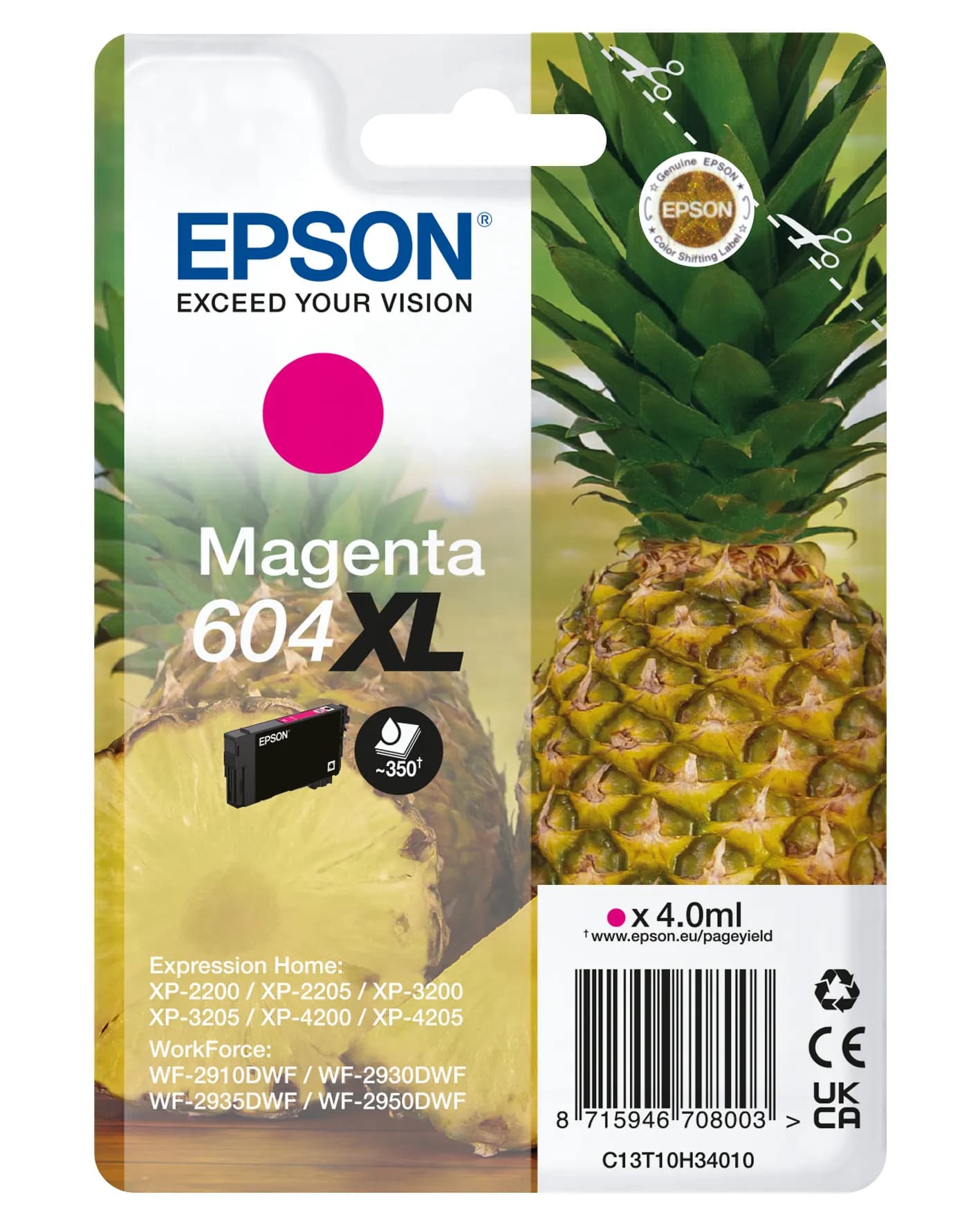 Epson 604XL-mustekasetti, magenta