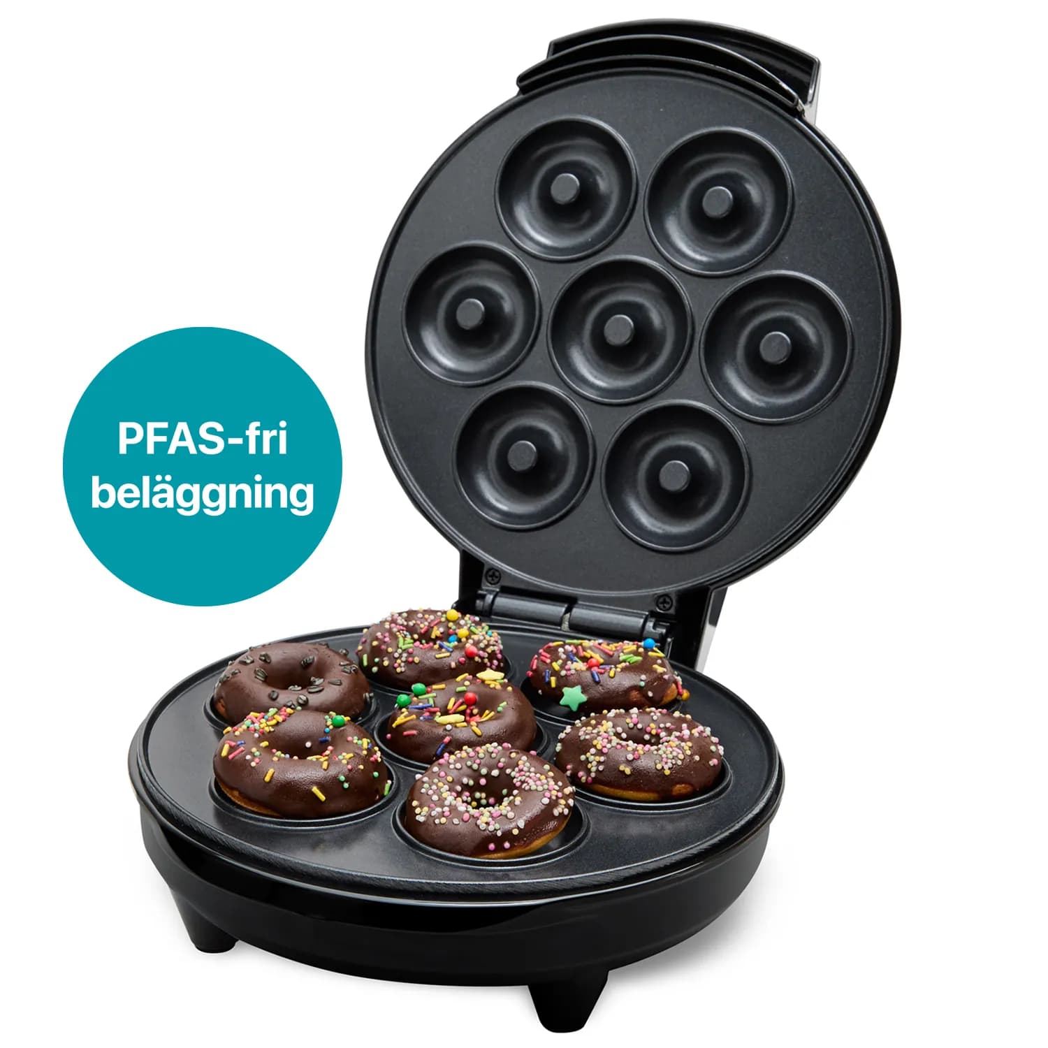 Champion Donut Maker Ceramic -donitsikone, 7 kpl