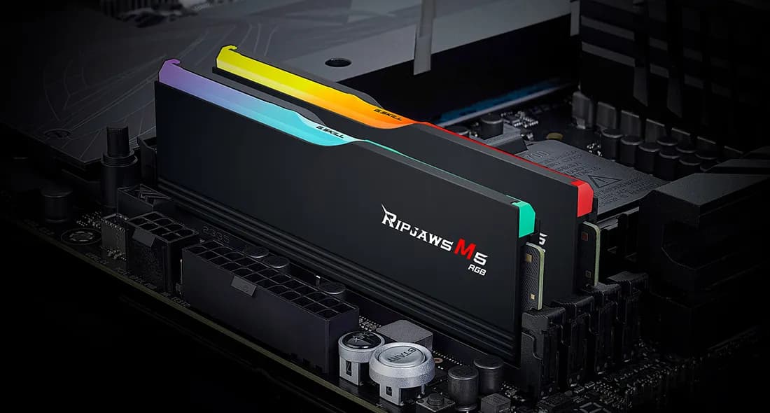 G.SKILL Ripjaws M5 RGB 64 Gt (2 x 32 Gt) DDR5 5200 MHz, CL40 -muisti (XMP)