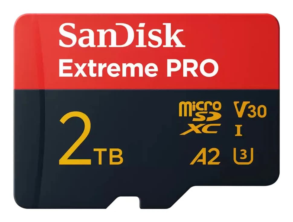 SanDisk Extreme Pro 2 Tt MicroSDXC UHS-I U3 V30 A2 -muistikortti + SD-adapteri