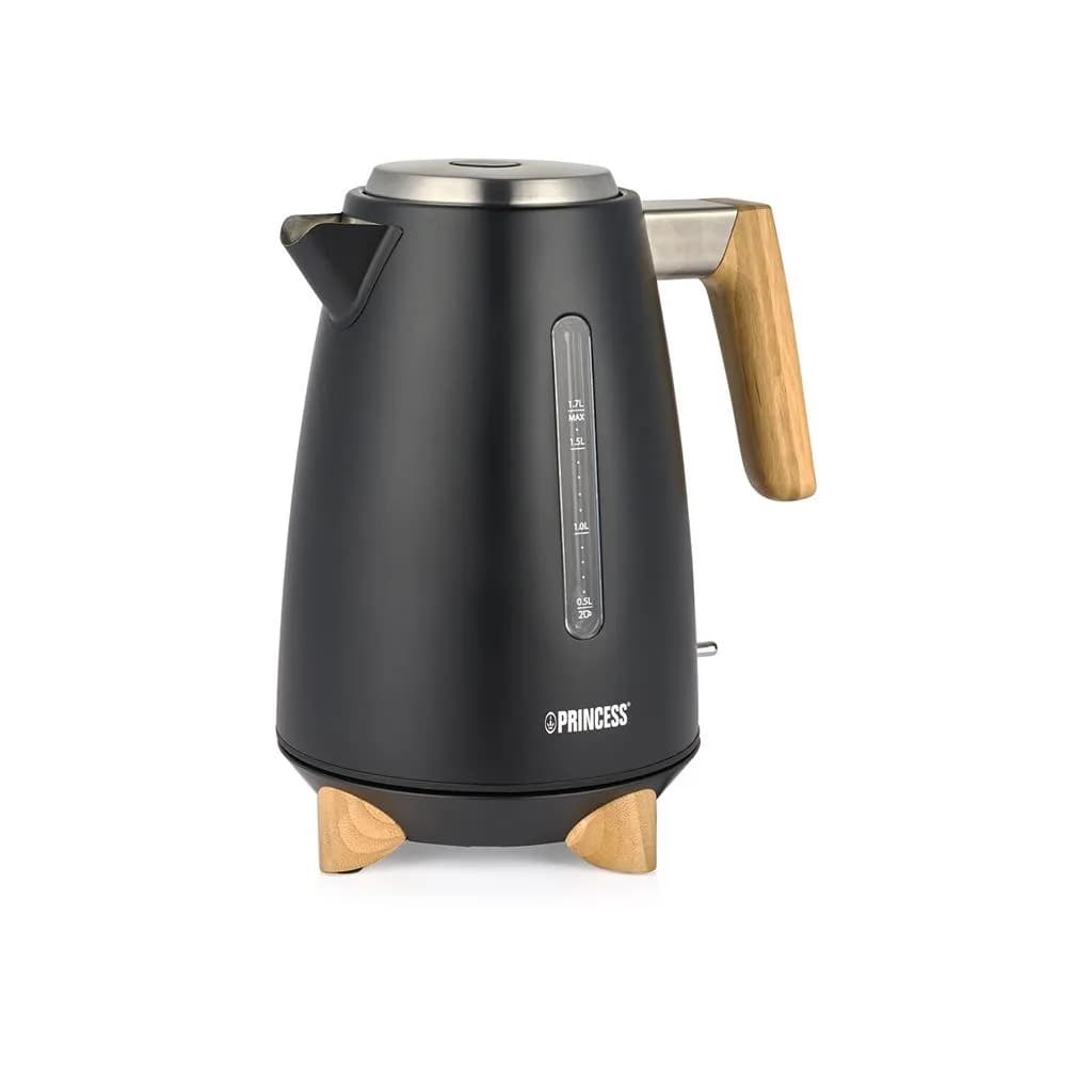 Princess Pure -vedenkeitin, 1,7 l, 3000 W, musta