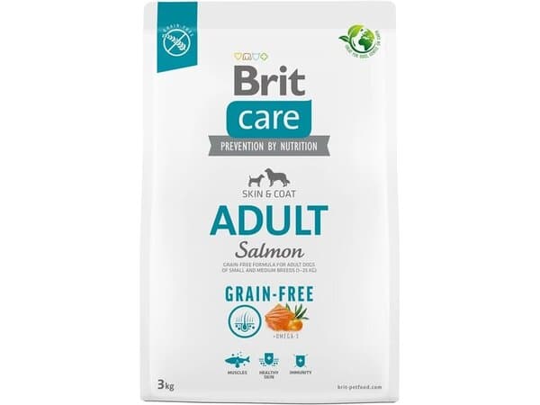 Brit Care Grain-free Adult Salmon & Potato, Koiran kuivaruoka, 3 kg