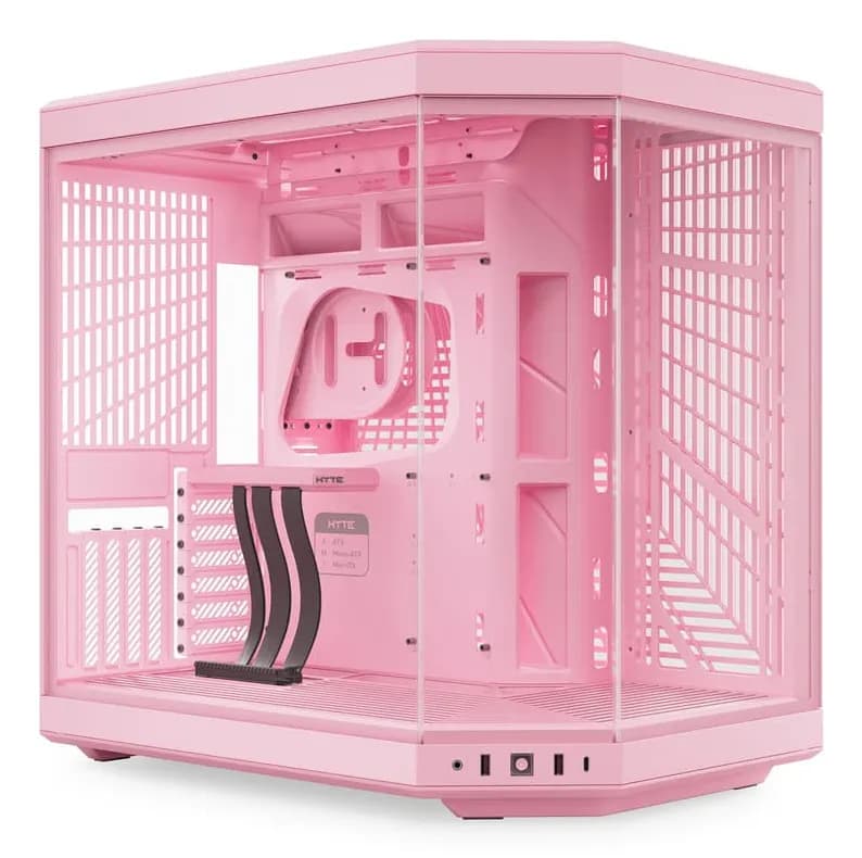 HYTE Y70 -miditornikotelo ikkunalla, strawberry milk
