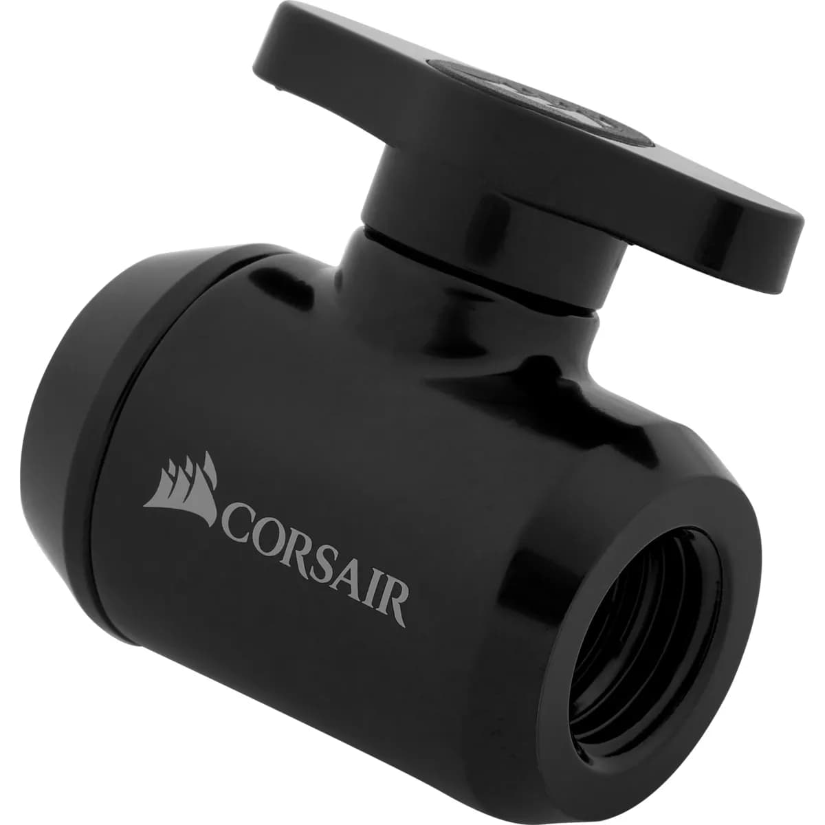 Corsair Fitting (valve),XF Adapter (Shut-off ball valve_ black)